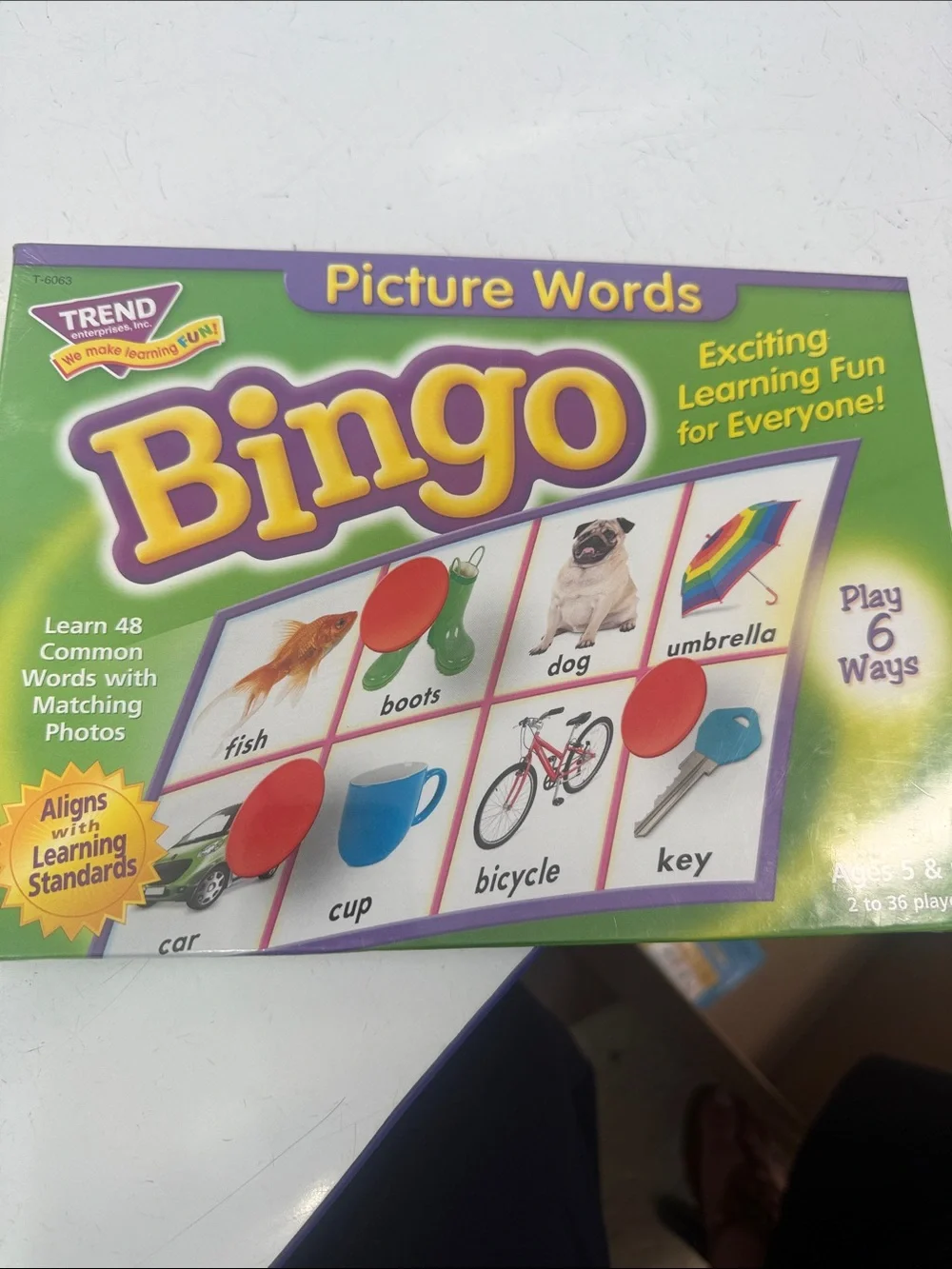 Picture Words Bingo - Green Educational Kids Toy